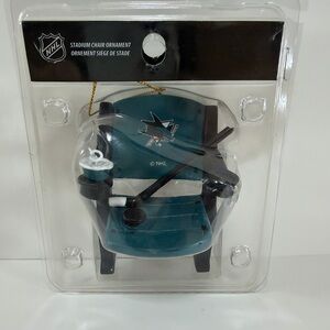 NHL San Jose Sharks Teal Stadium Chair Ornament
